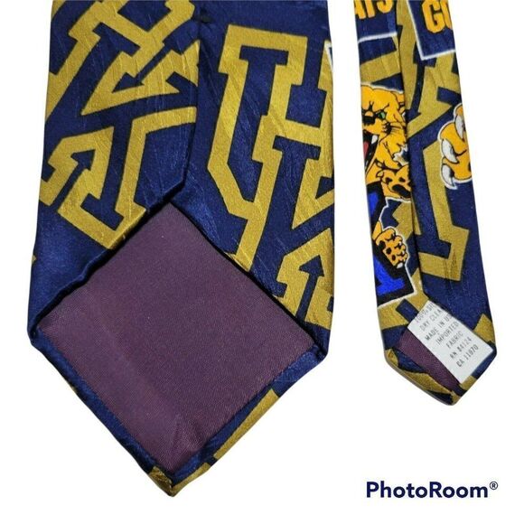 Vtg University of Kentucky Wildcats Tie Necktie UK Ralph Marlin 1995 Made in USA - Picture 8 of 12